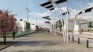 Proyecto ordenacion espacio publico travesia de Gelves